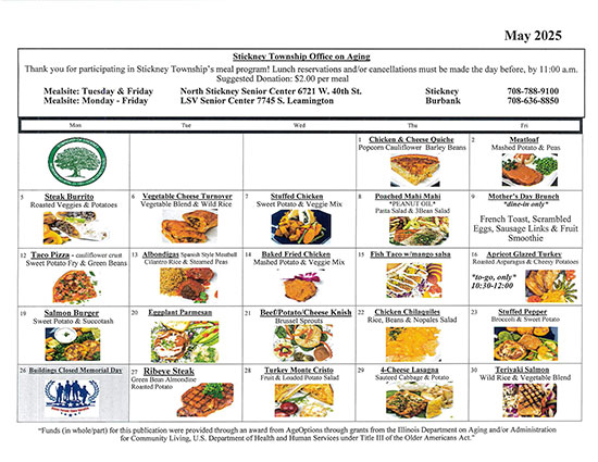 May Menu